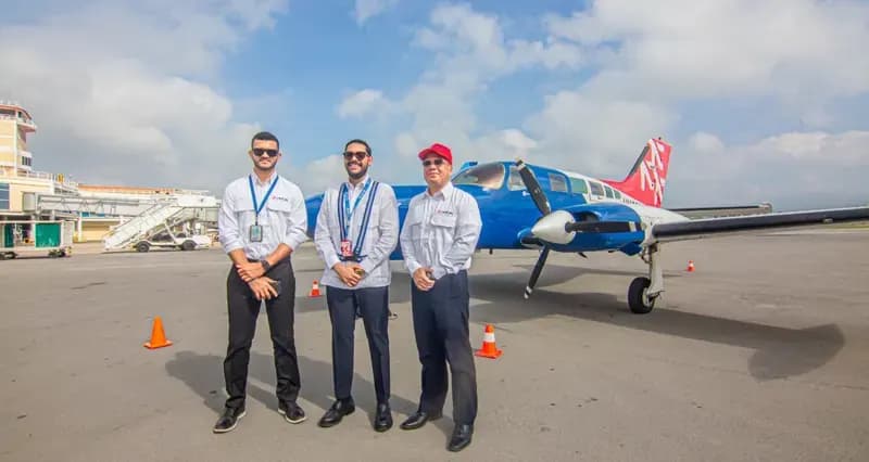 Reef Jet, y el Aeropuerto Internacional del Cibao (AIC) anunciaron la primera conexión comercial