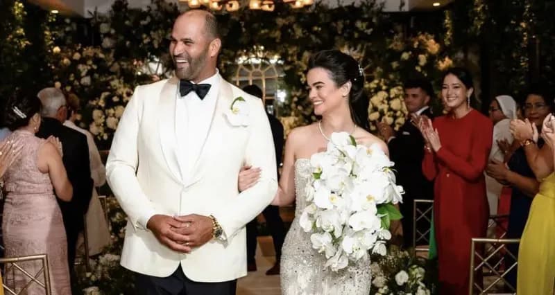 Albert Pujols y Nicole Fernández ya son esposos