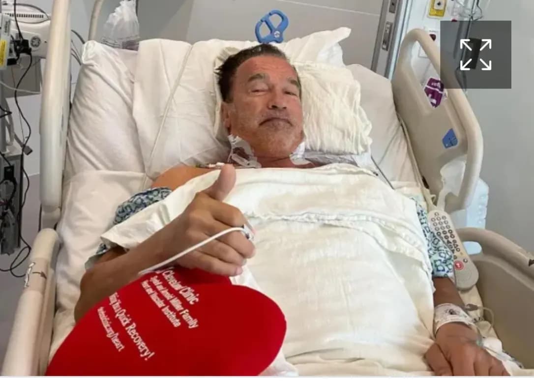 Arnold Schwarzenegger se encuentra en recuperación luego de tres cirugías a corazón abierto