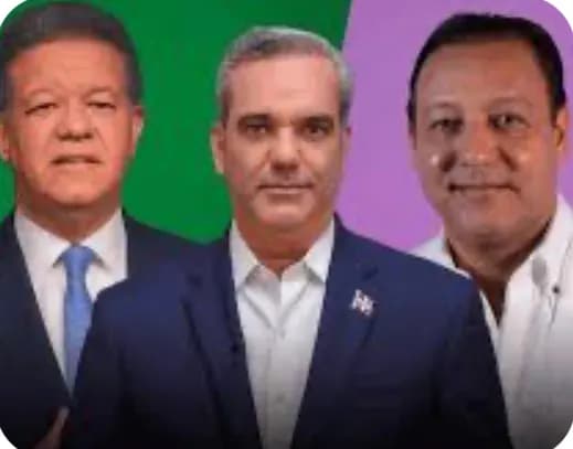 RD Elige: Abinader 64.7%, Leonel 20.8% y Abel Martínez 10.9%
