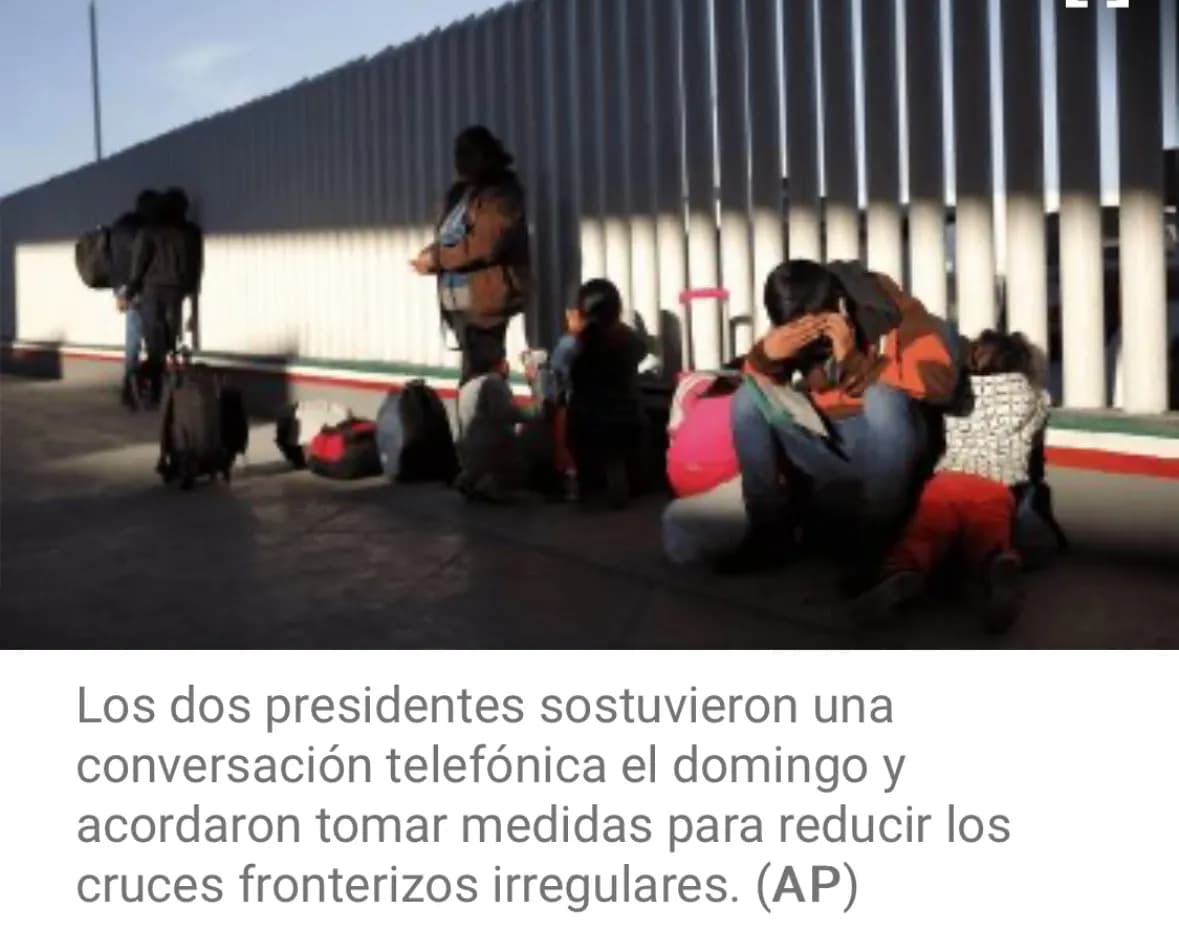 Biden y López Obrador acuerdan "medidas concretas" para reducir cruces irregulares