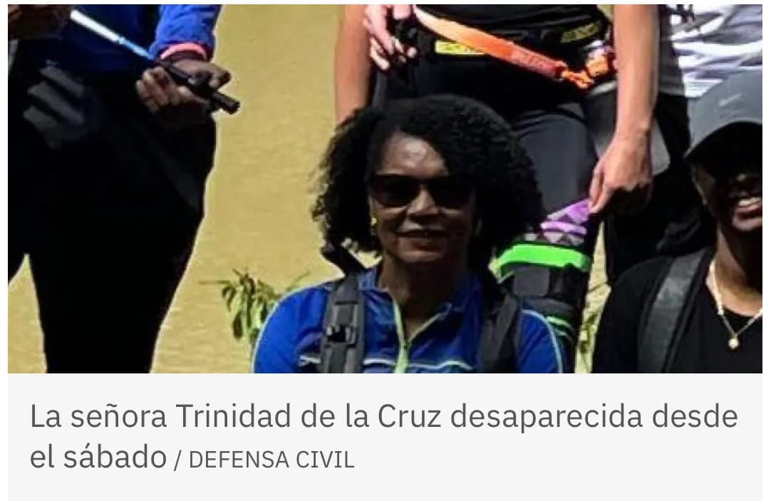 Buscan desde el sábado excursionista extraviada en provincia La Vega