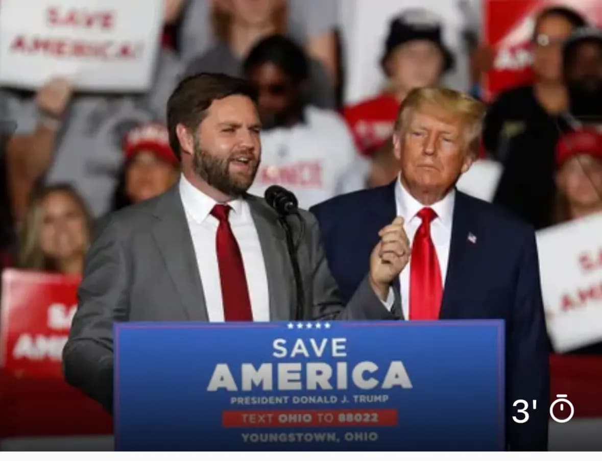 Trump elige al senador de Ohio J.D. Vance como su candidato a vicepresidente