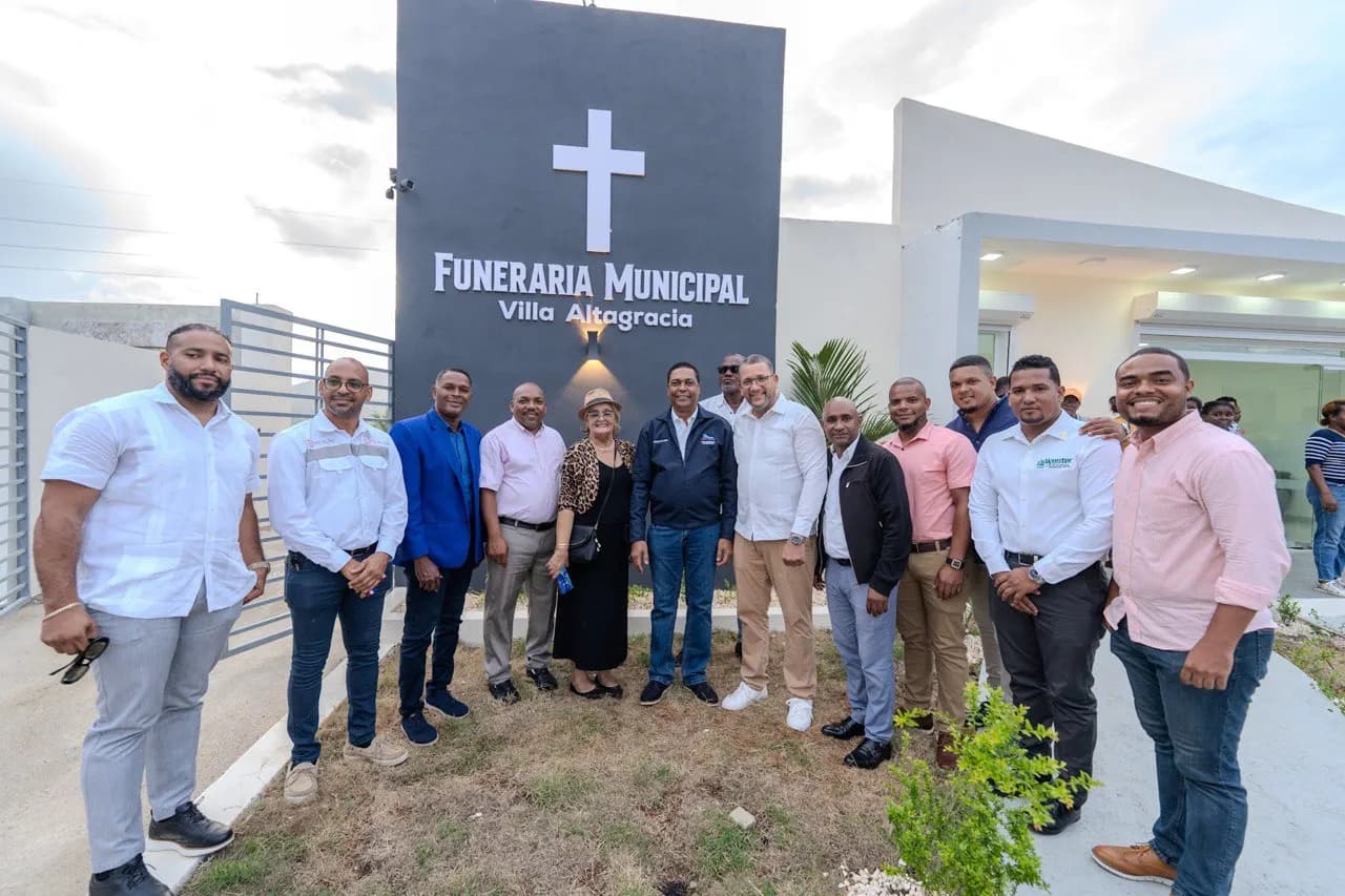 Villa Altagracia inaugura funeraria municipal con apoyo LMD