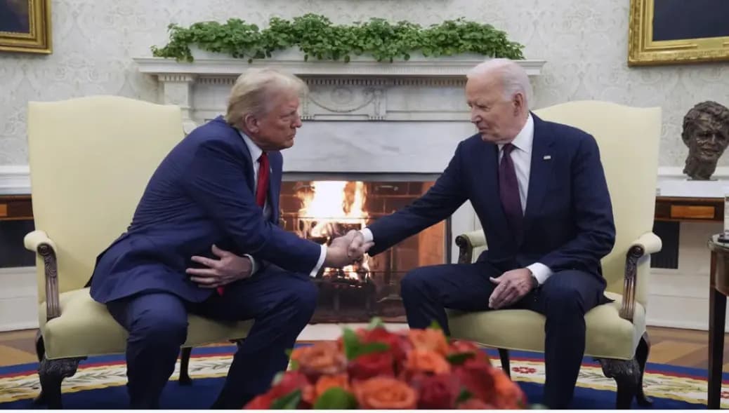 Trump y Biden se reúnen en la Casa Blanca