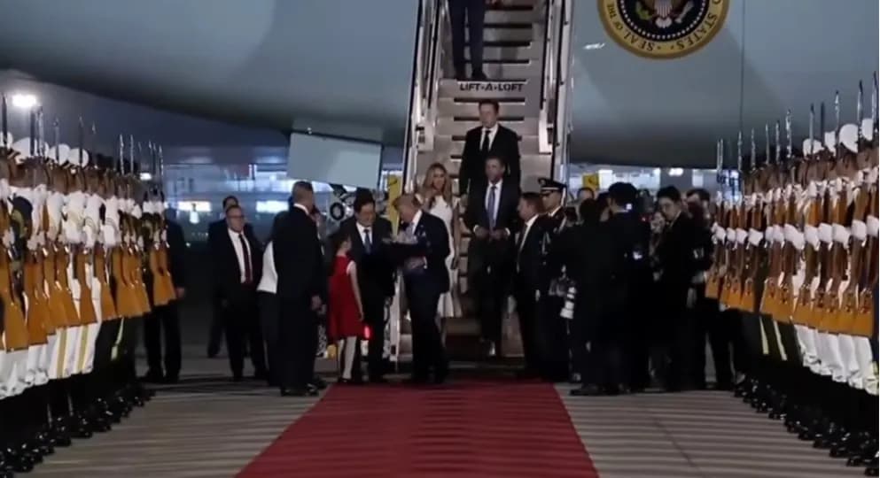 Presidente de Estados Unidos llega a China para su segunda visita desde el 2017