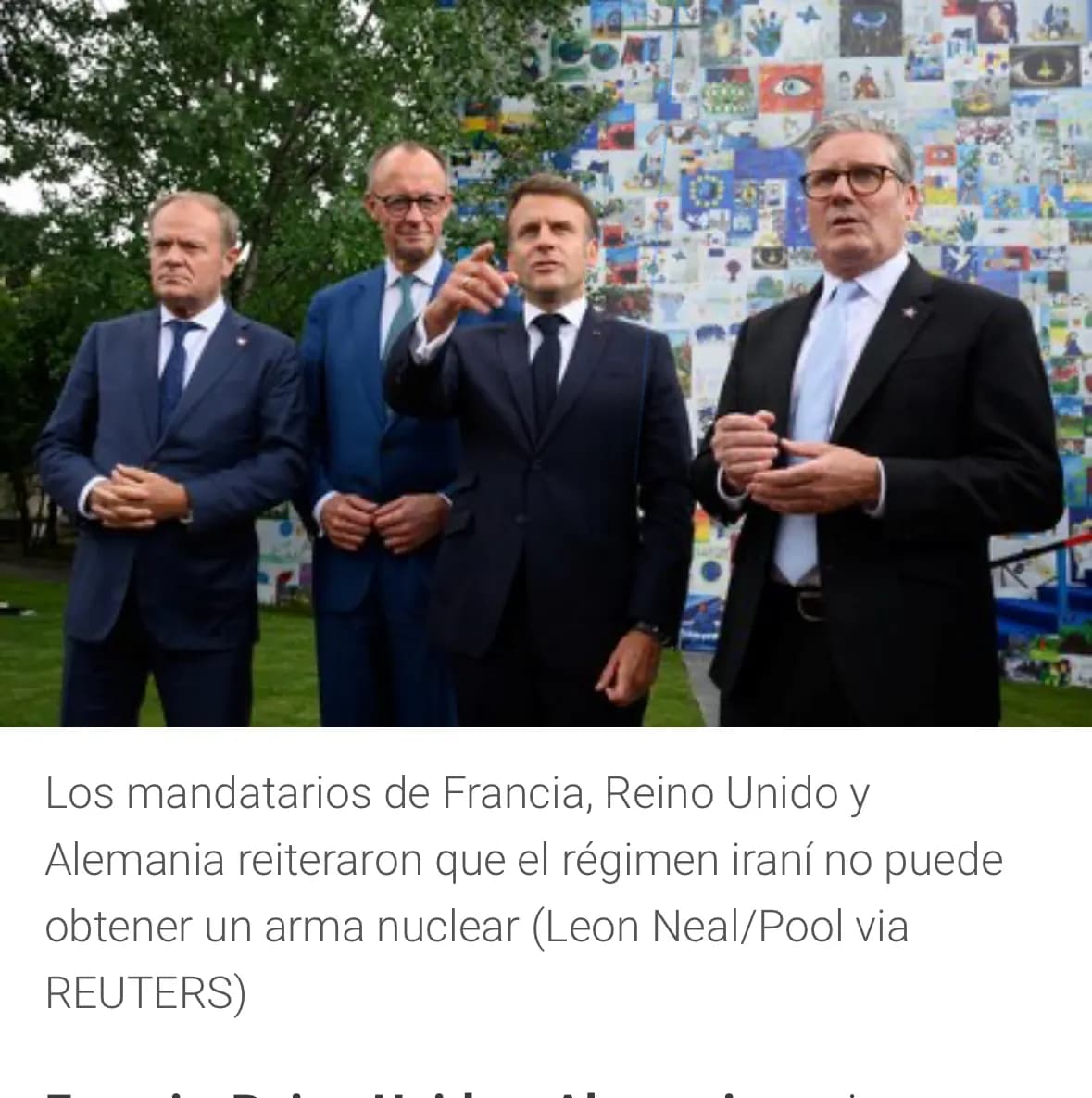 Francia, Reino Unido y Alemania instaron al régimen de Irán a no emprender acciones que desestabilicen la regiónLa