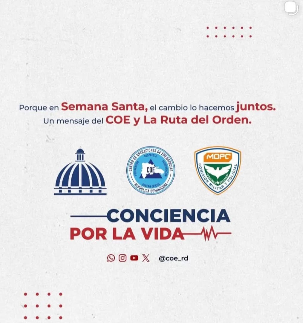COE reporta 27 fallecidos en Semana Santa y destaca reducción de muertes por accidentes
